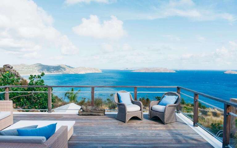 Deck at WV MRI, Camaruche, St. Barthelemy