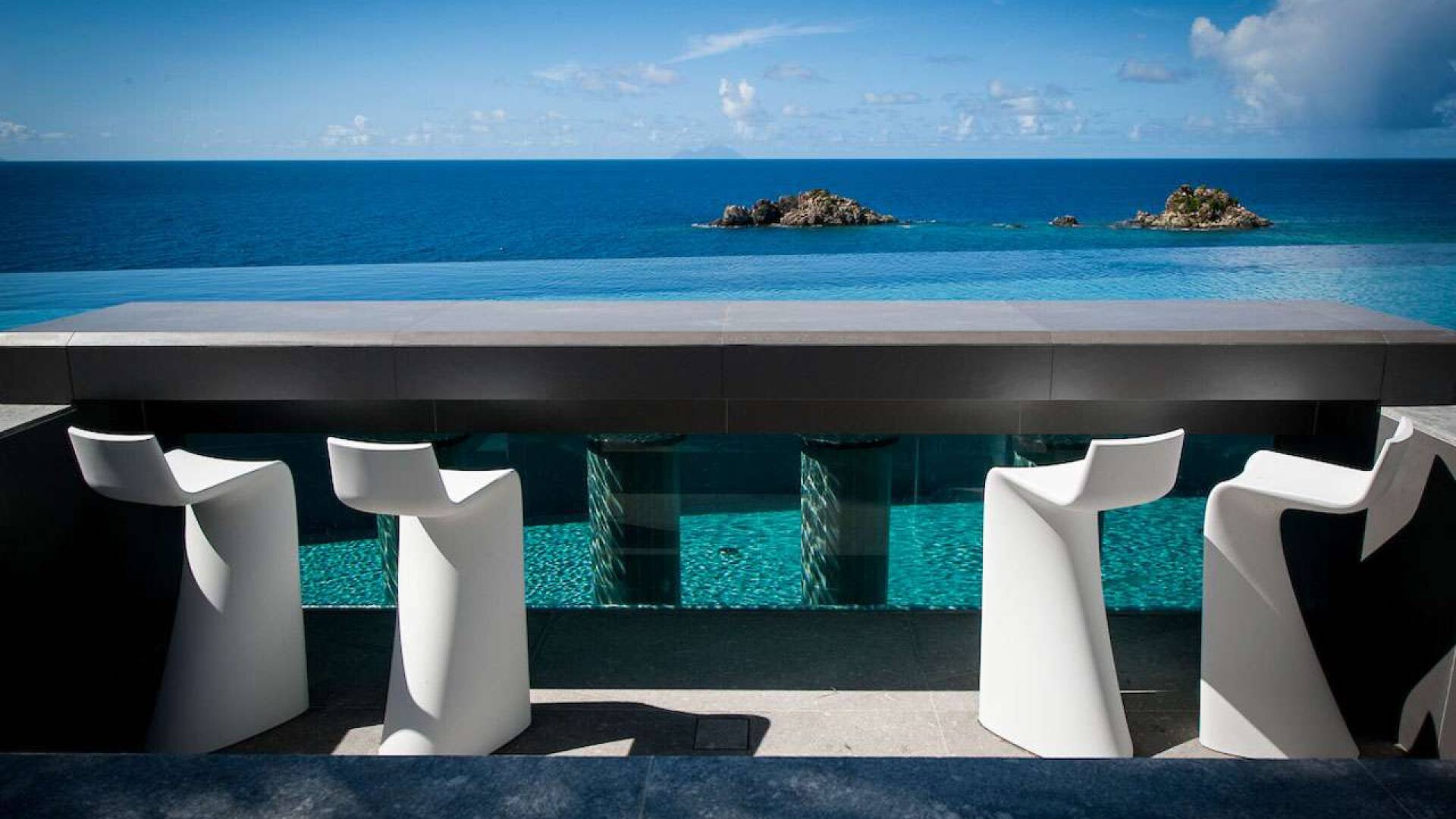 Dining Room at WV AXL, Gustavia, St. Barthelemy