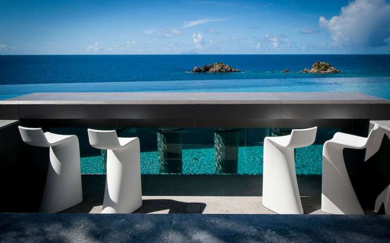 Dining Room at WV AXL, Gustavia, St. Barthelemy