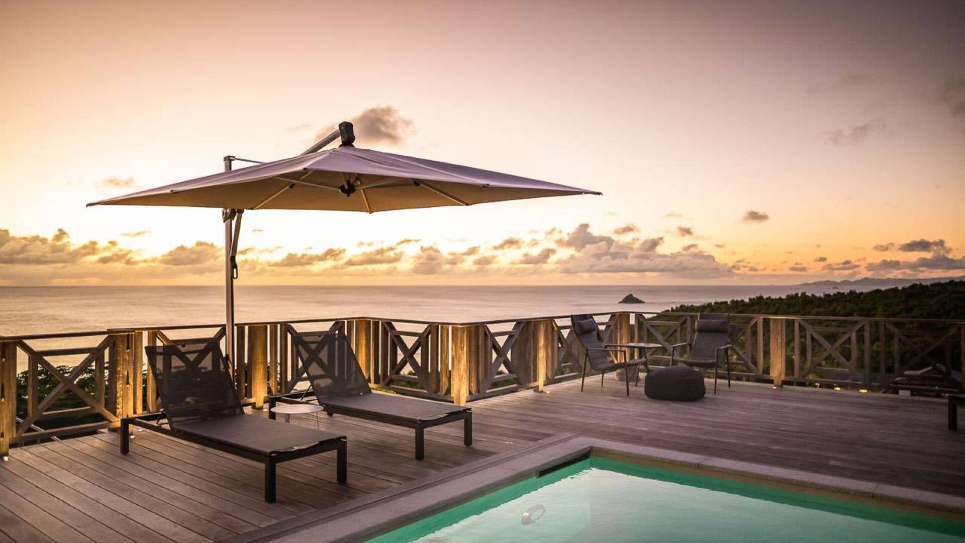 Deck at WV MER, Gouverneur, St. Barthelemy
