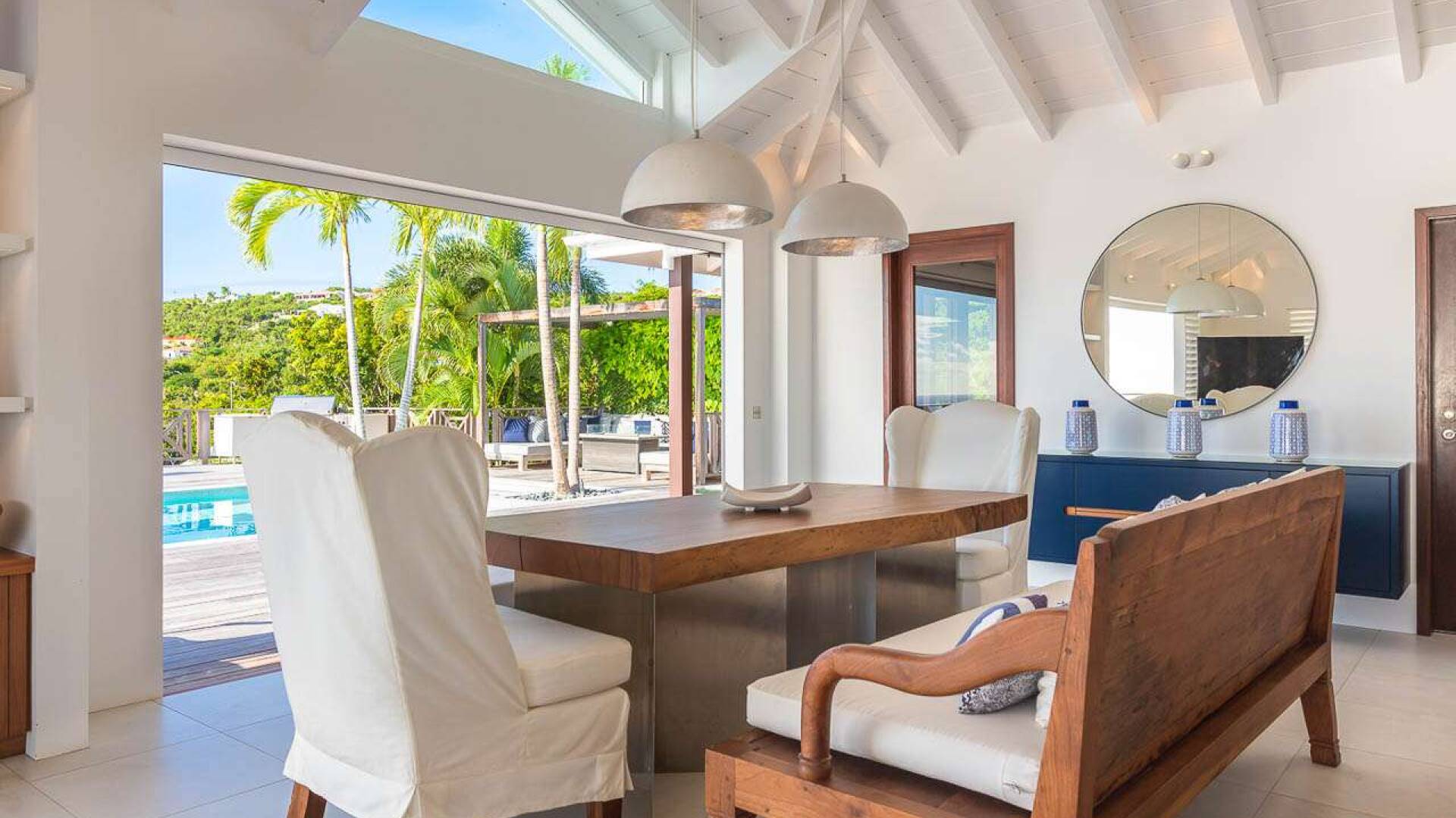 Dining Room at WV MER, Gouverneur, St. Barthelemy