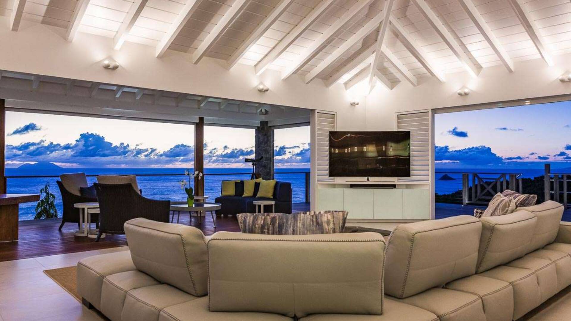 Living Room at WV MER, Gouverneur, St. Barthelemy