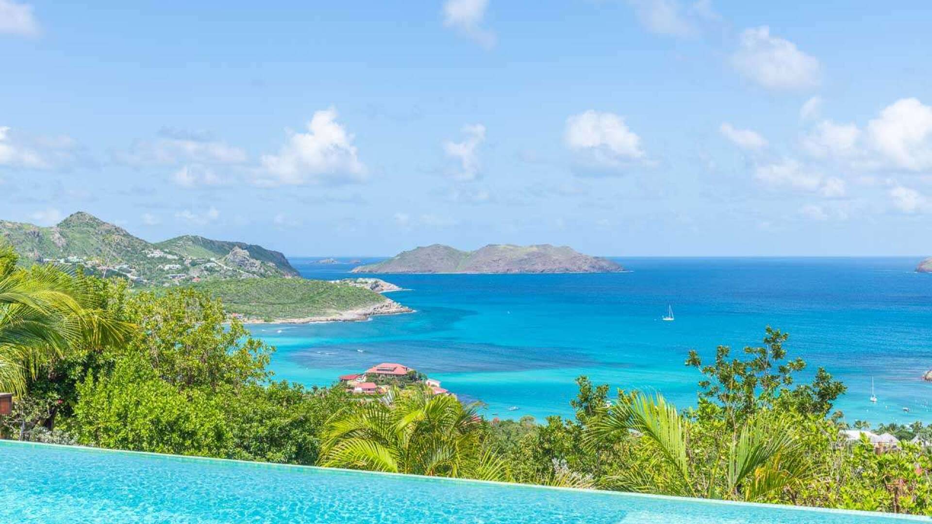 The view from WV ISI, St. Jean, St. Barthelemy