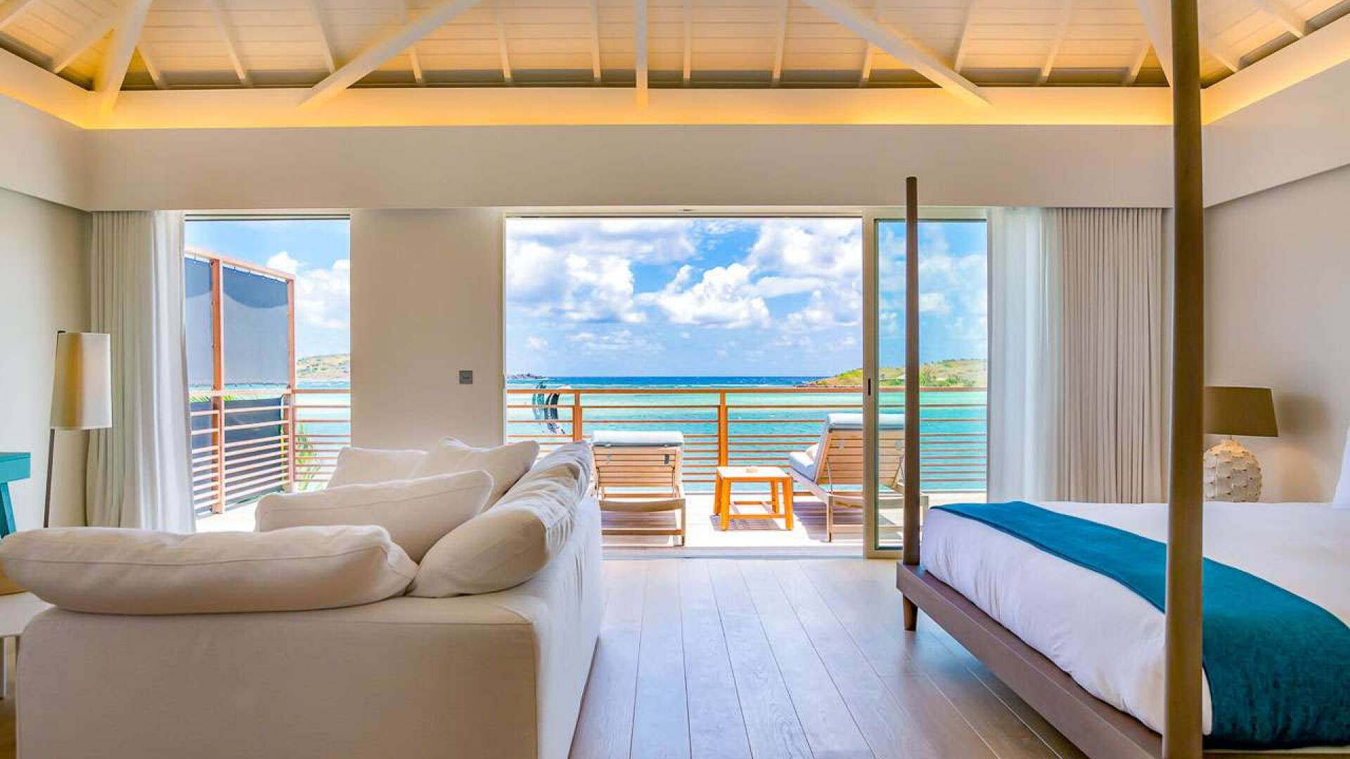 Bedroom at WV AQA, Grand Cul de Sac, St. Barthelemy