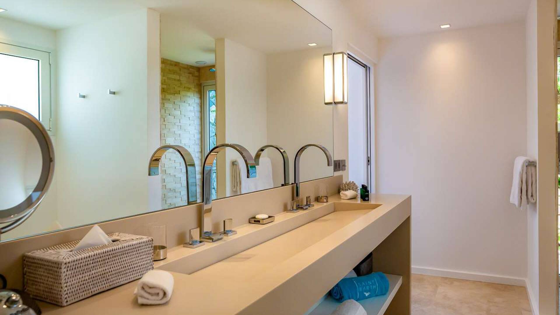 Bathroom at WV AQA, Grand Cul de Sac, St. Barthelemy