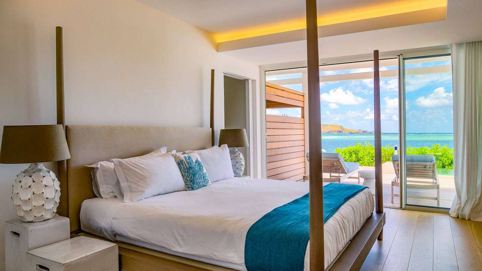 Bedroom at WV AQA, Grand Cul de Sac, St. Barthelemy