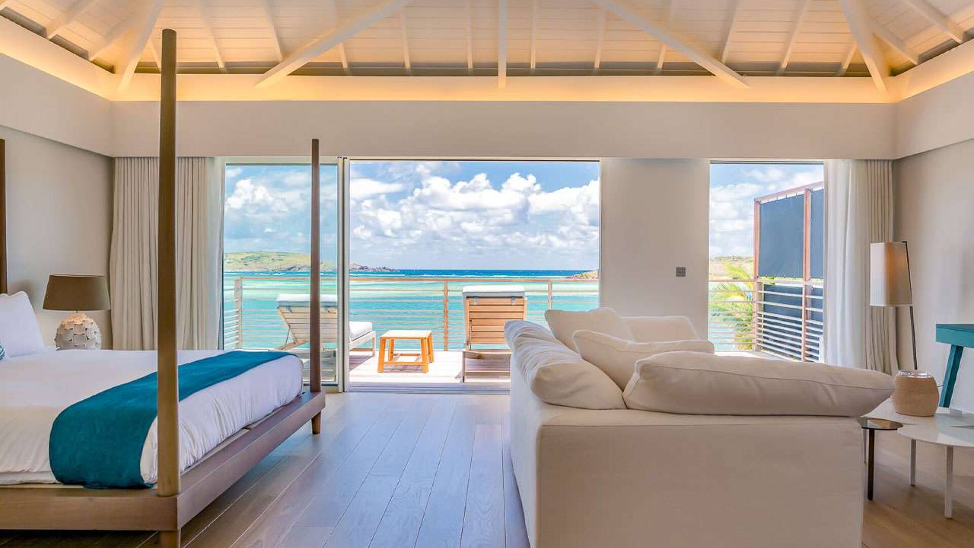 Bedroom at WV AQA, Grand Cul de Sac, St. Barthelemy