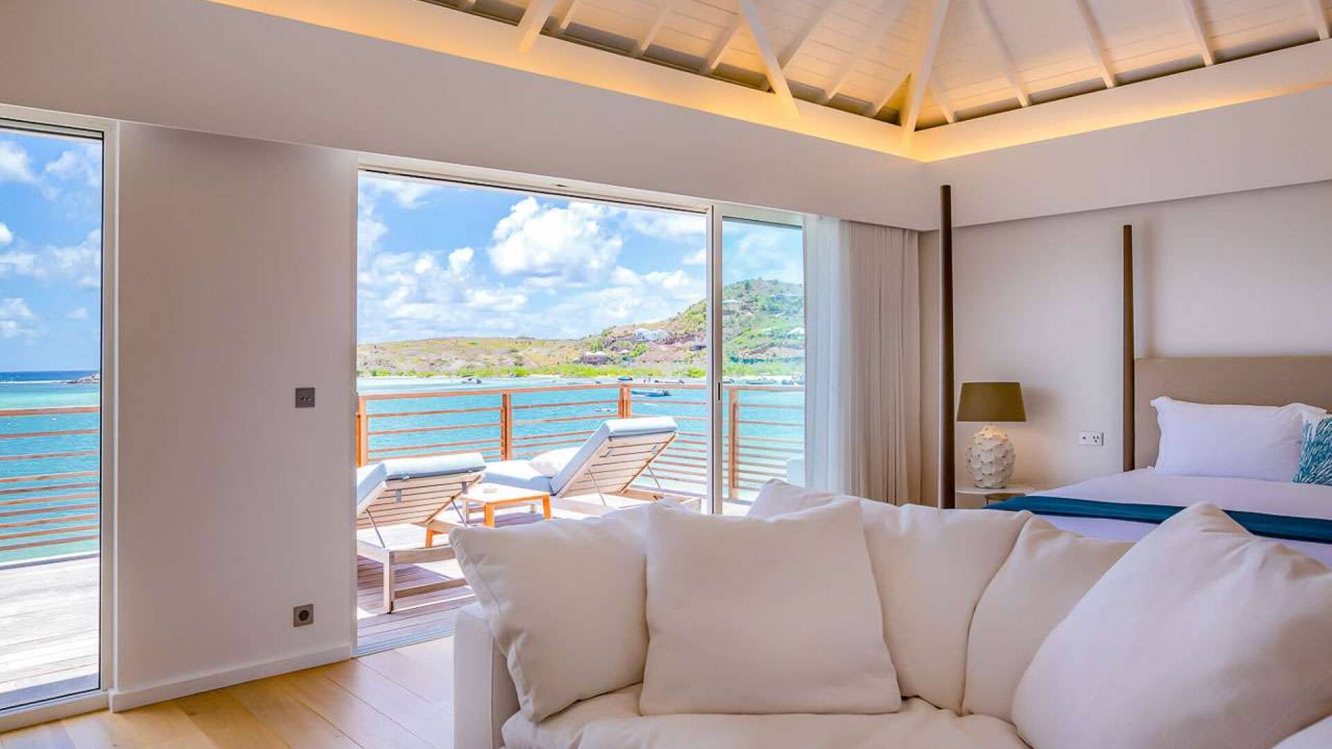 Bedroom at WV AQA, Grand Cul de Sac, St. Barthelemy