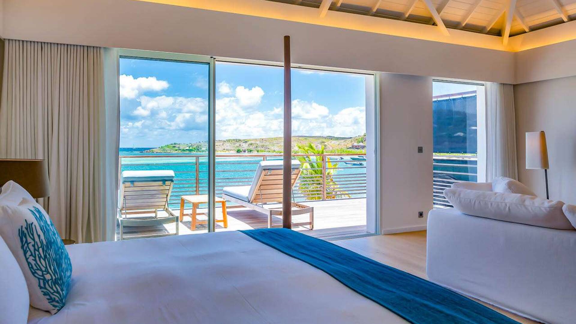 Bedroom at WV AQA, Grand Cul de Sac, St. Barthelemy