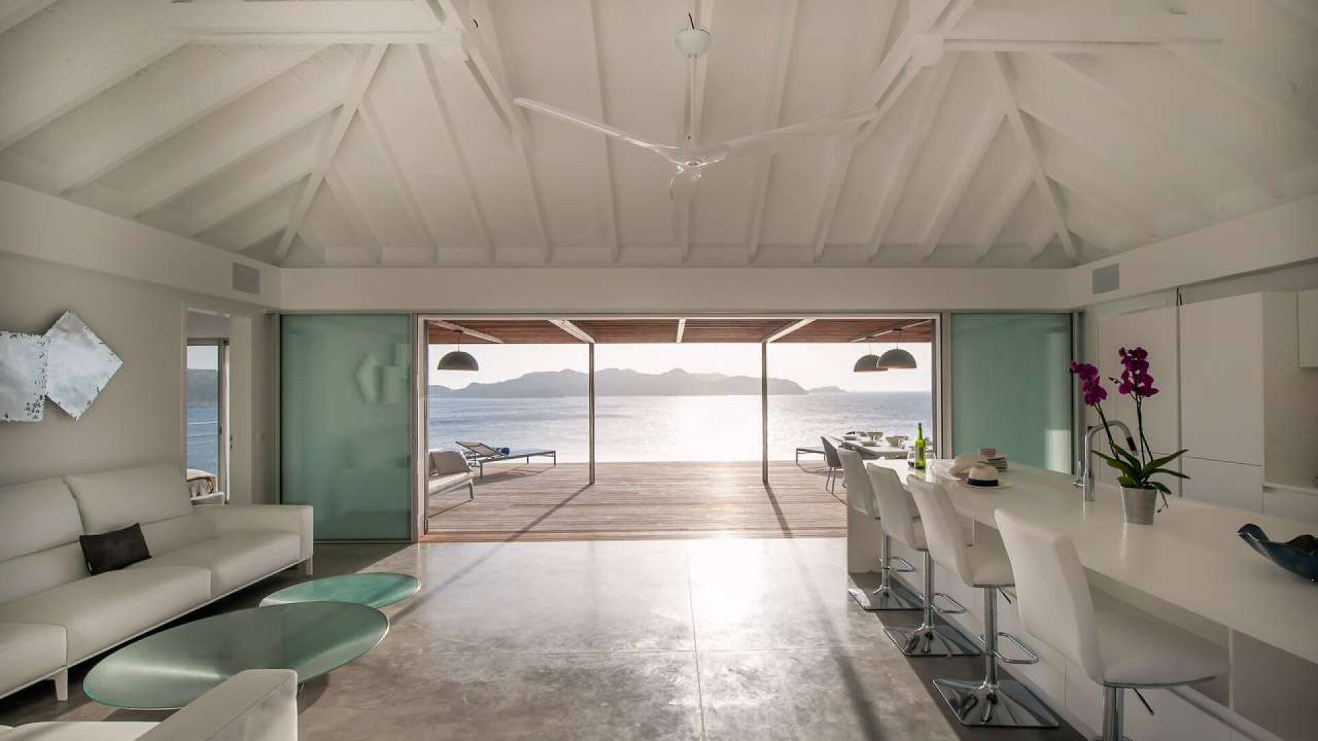 Living Room at WV VPM, Pointe Milou, St. Barthelemy