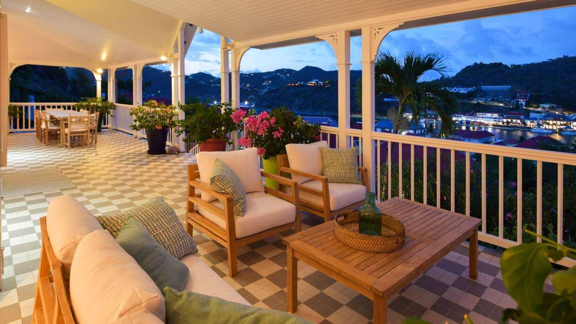 Terrace at WV VGV, Gustavia, St. Barthelemy
