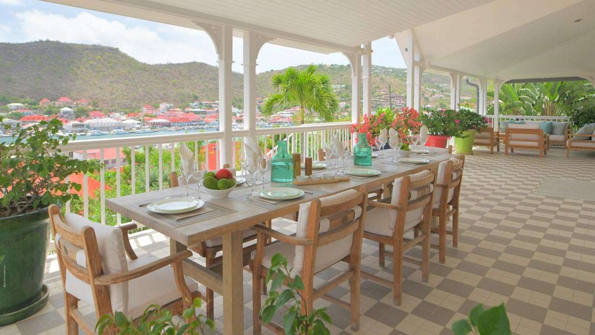 Dining Room at WV VGV, Gustavia, St. Barthelemy