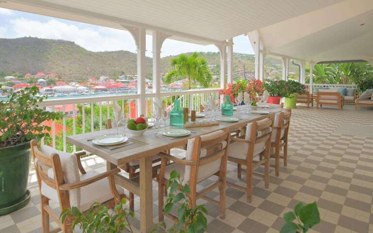 Dining Room at WV VGV, Gustavia, St. Barthelemy