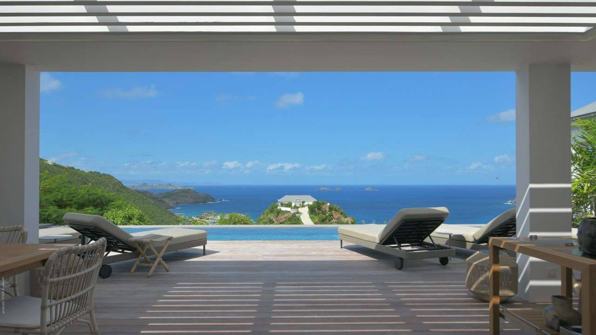 Terrace at WV RMN, Flamands, St. Barthelemy