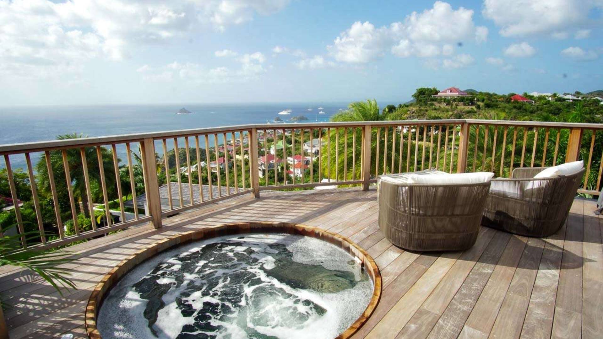 Jacuzzi at WV ETB, Lurin, St. Barthelemy