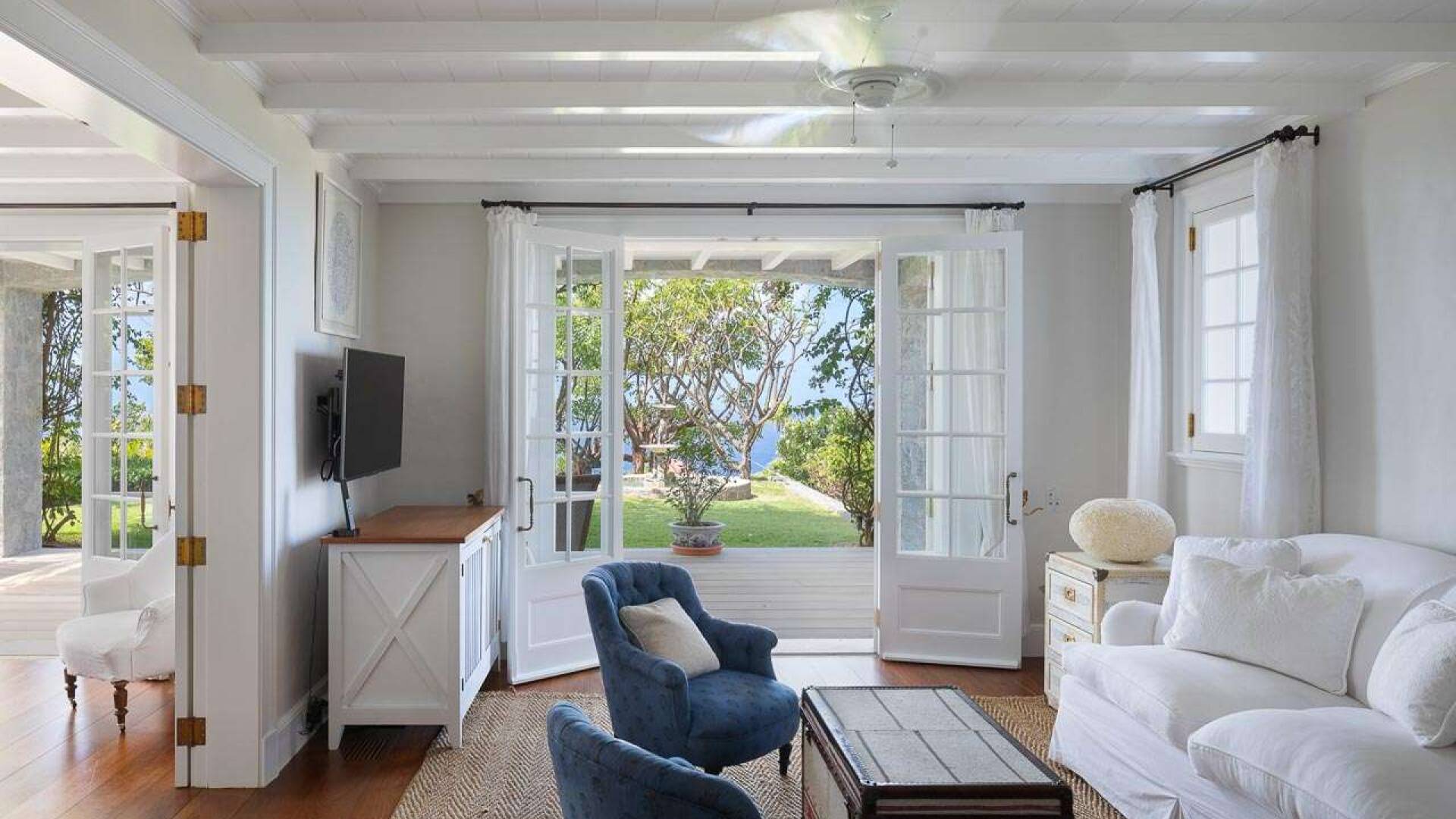 Living Room at WV PBO, Colombier, St. Barthelemy