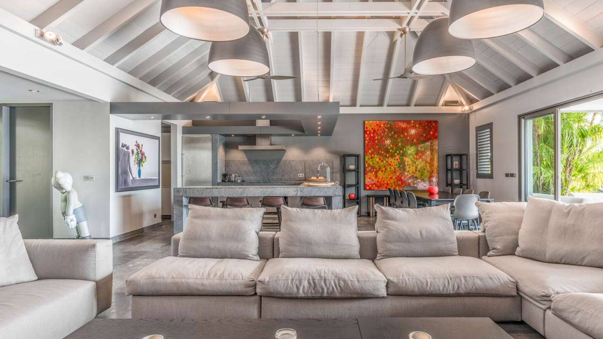 Living Room at WV AVV, Vitet, St. Barthelemy