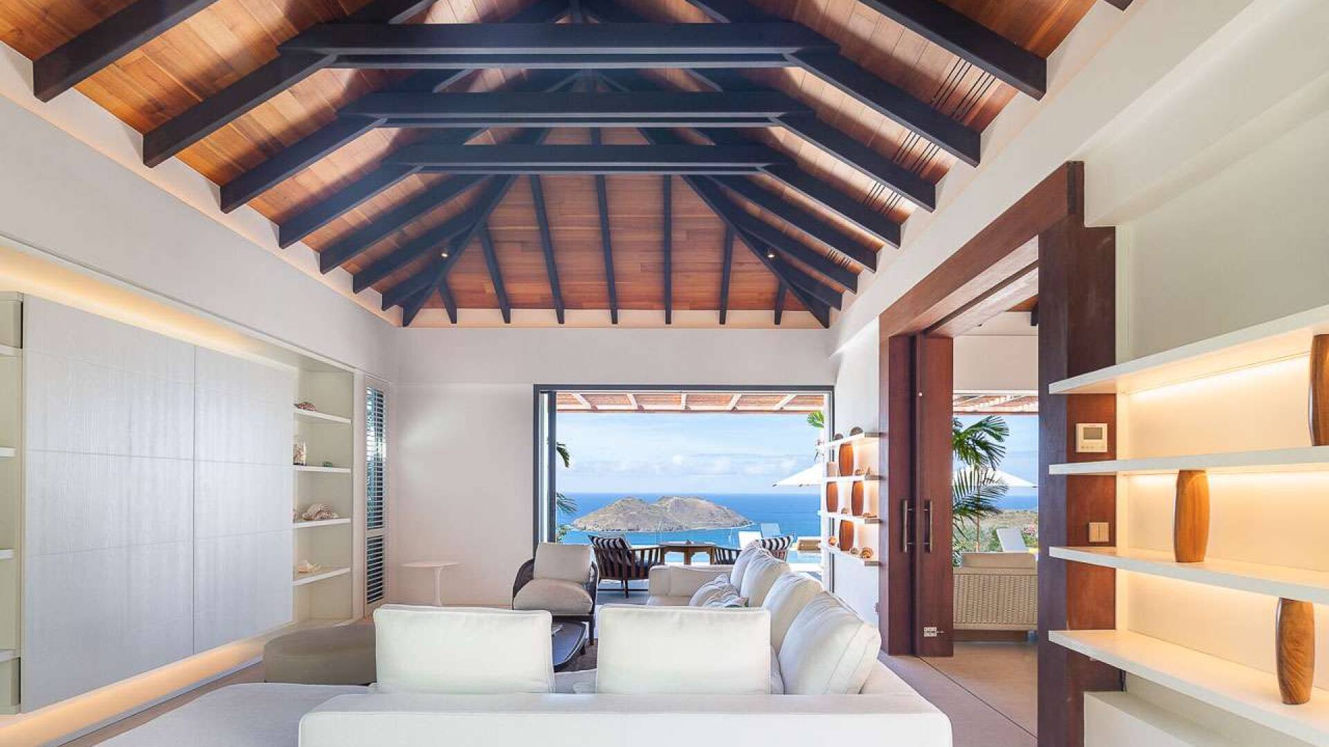 Living Room at WV LER, Colombier, St. Barthelemy