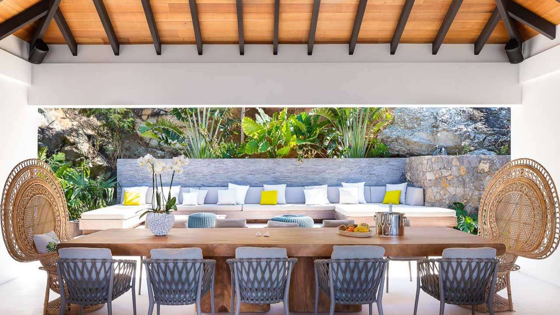 Dining Room at WV LER, Colombier, St. Barthelemy