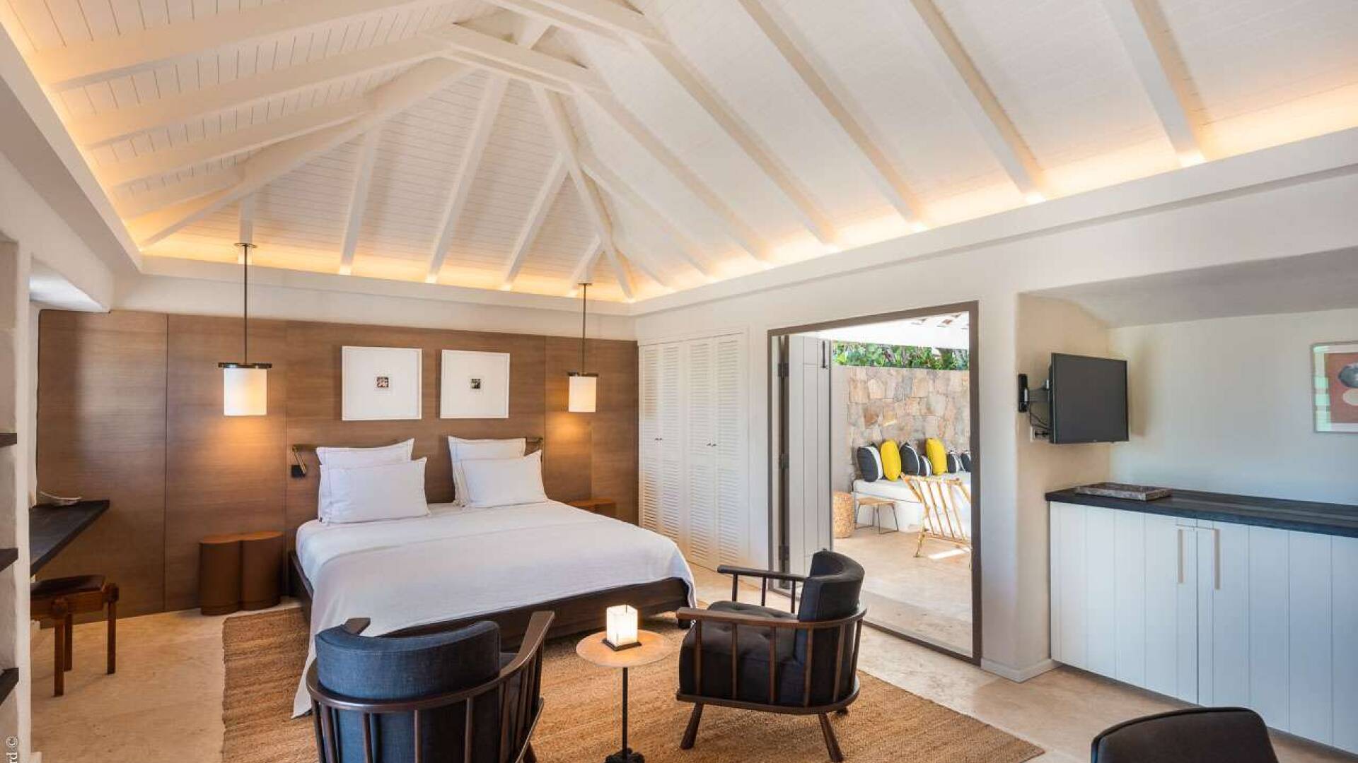 Bedroom at WV MNT, Pointe Milou, St. Barthelemy