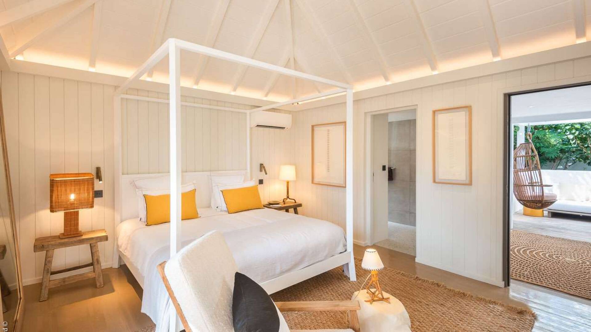 Bedroom at WV MNT, Pointe Milou, St. Barthelemy