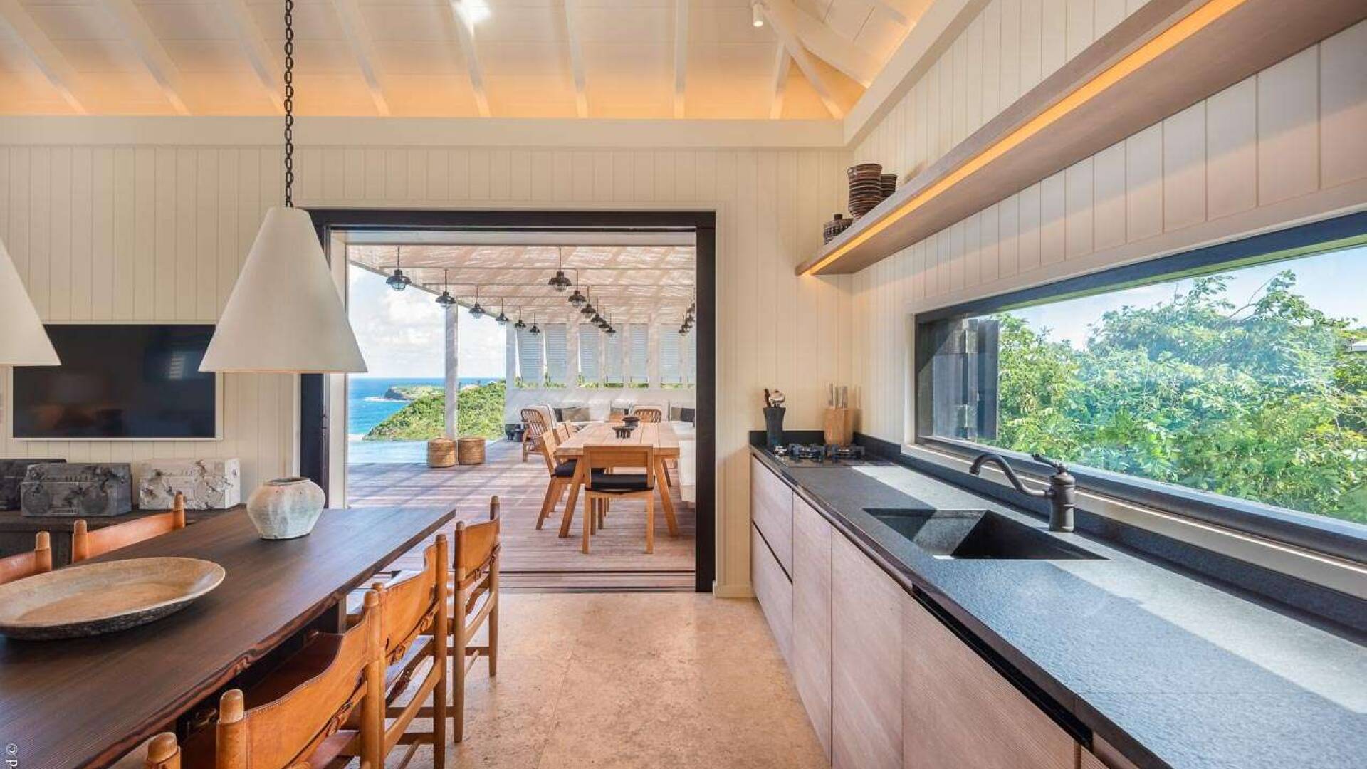 Kitchen at WV MNT, Pointe Milou, St. Barthelemy