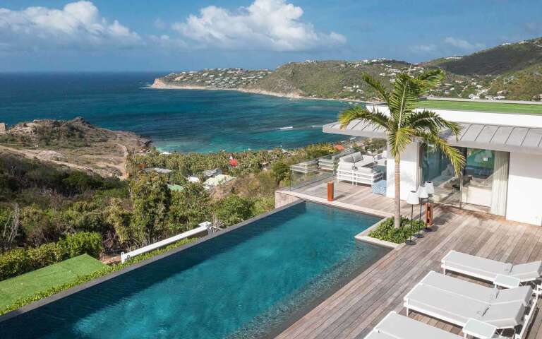 Aerial photo of WV FEL, Lorient, St. Barthelemy