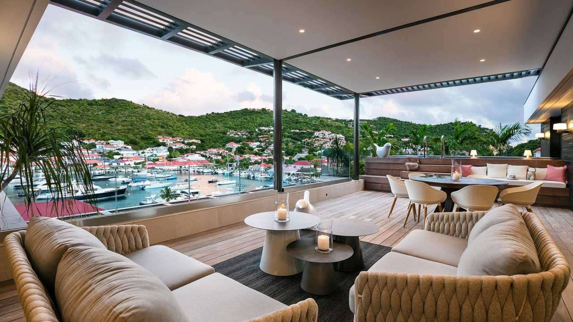 Terrace at WV GUL, Gustavia, St. Barthelemy