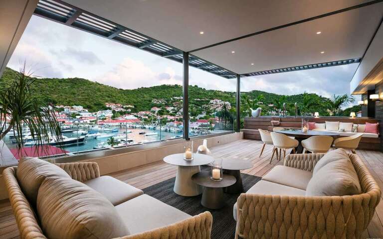 Terrace at WV GUL, Gustavia, St. Barthelemy