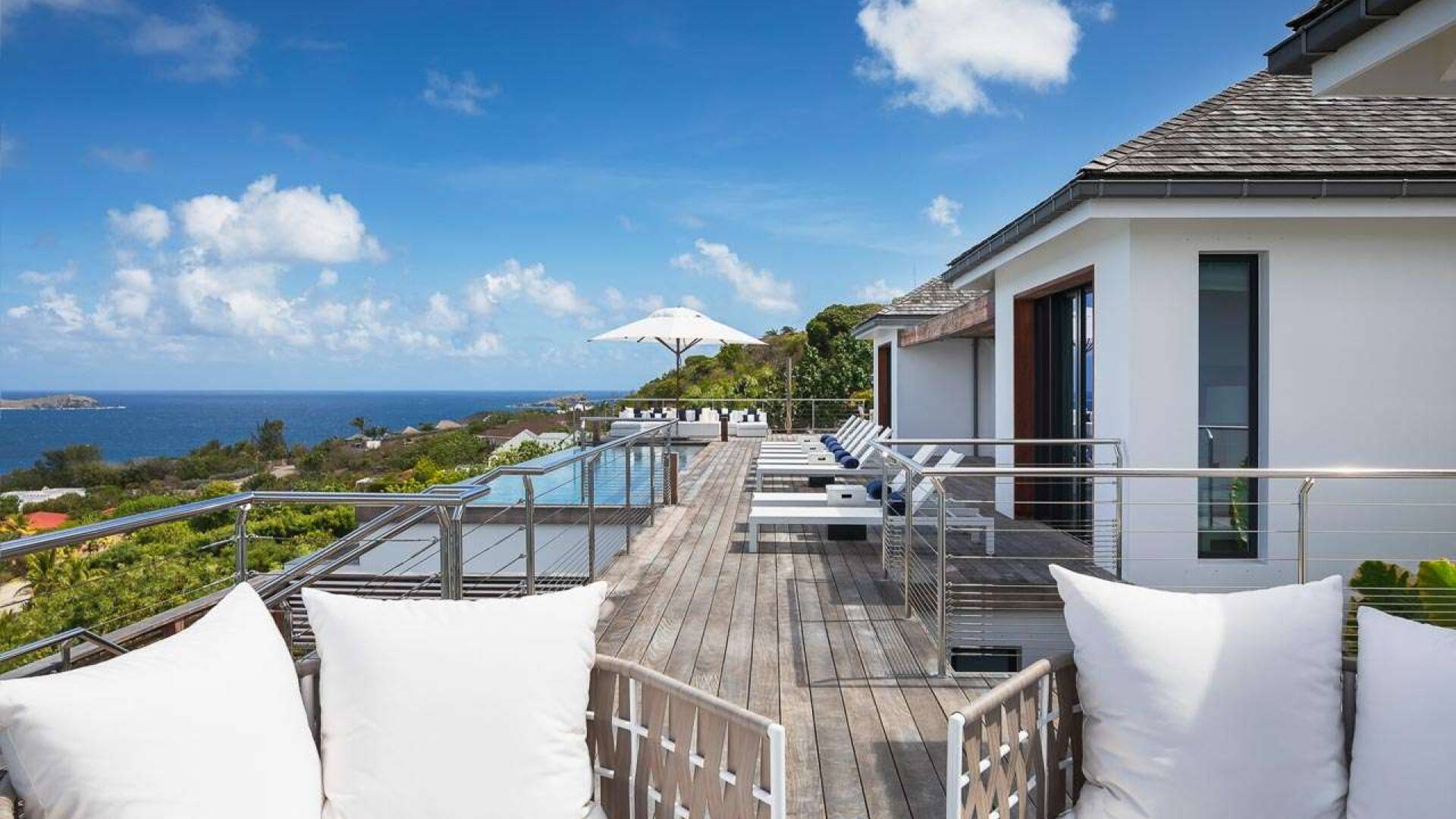 Deck at WV CAA, Pointe Milou, St. Barthelemy