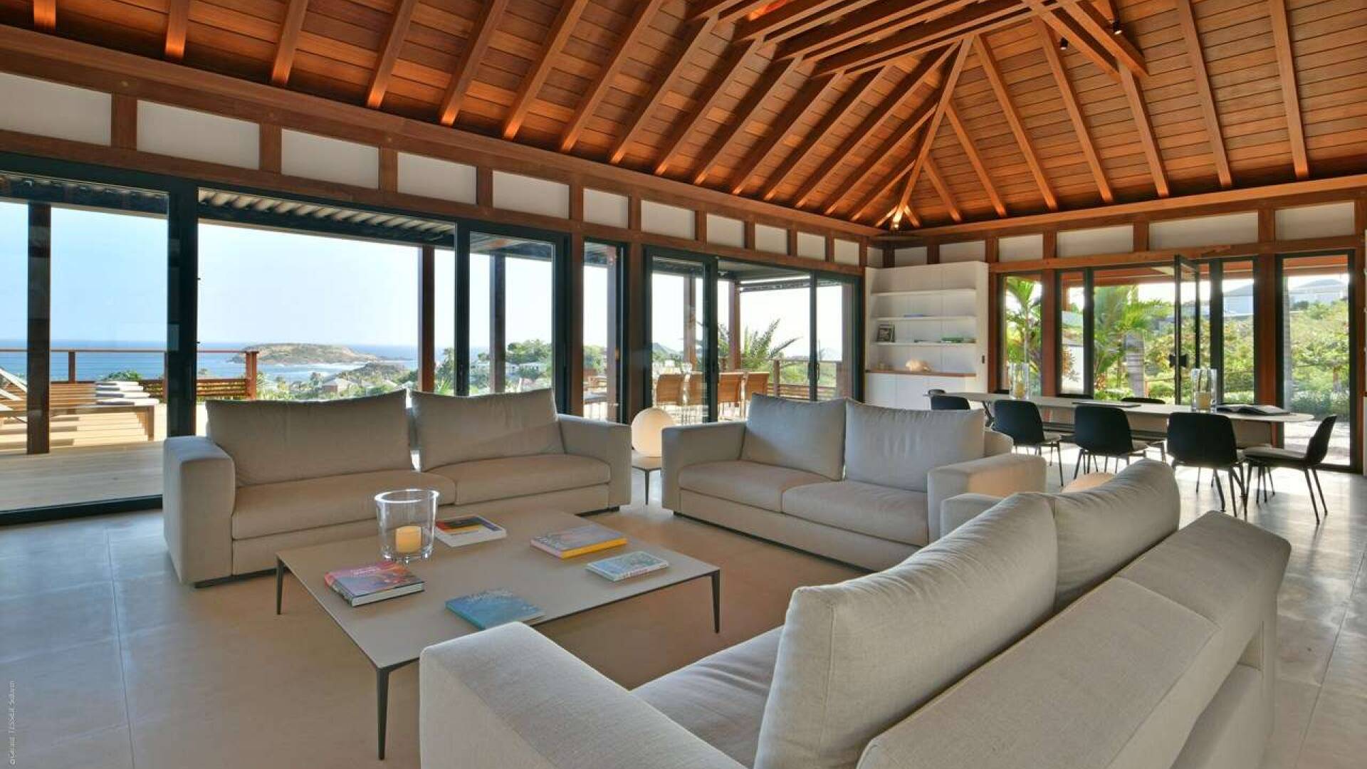 Living Room at WV VUM, Marigot, St. Barthelemy