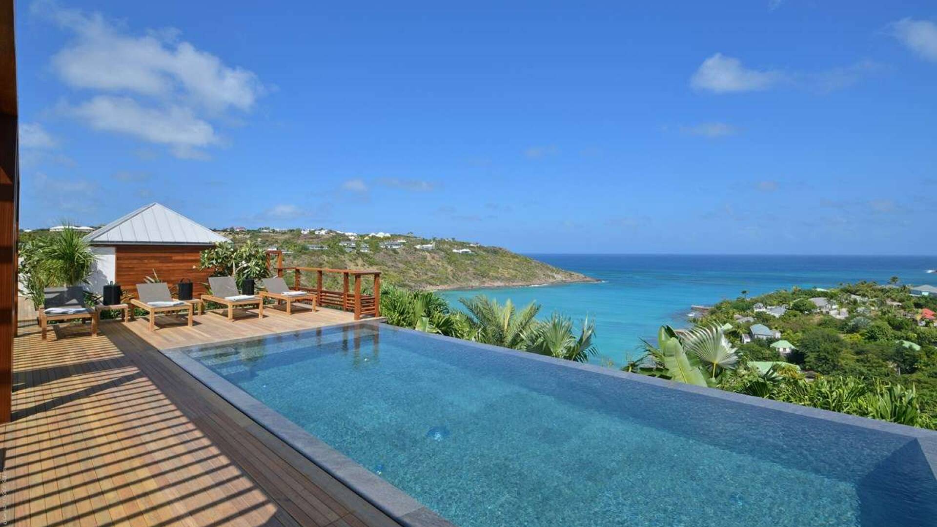 Villa Pool at WV VUM, Marigot, St. Barthelemy