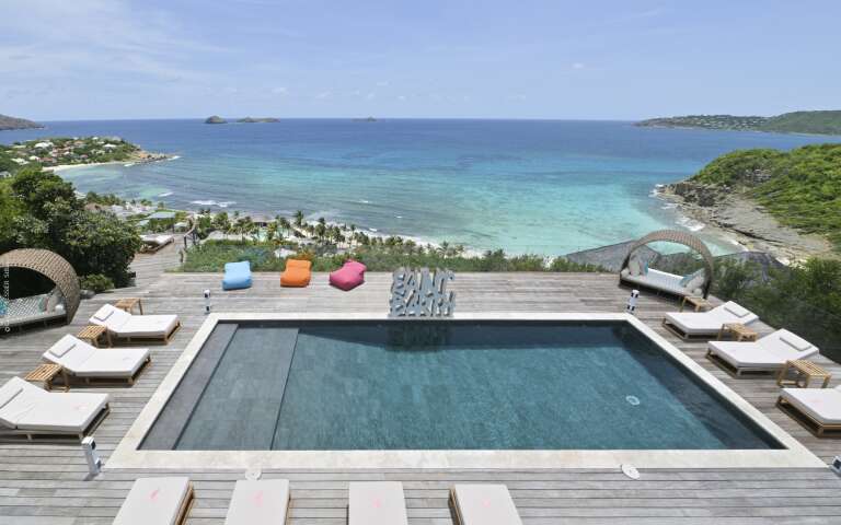 pool with sea view